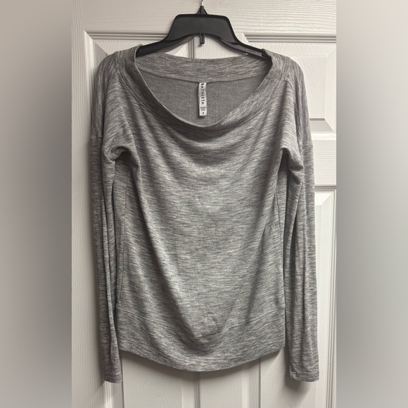 Athleta Tops - Athleta Studio Barre Modal Off-The-Shoulder Sweatshirt Size Small